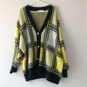 Plaid cardigan